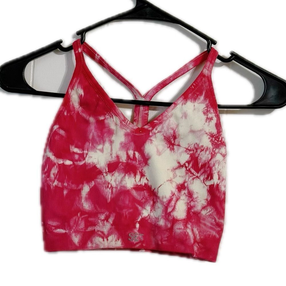 Pink Tie-Dye Bikini Top